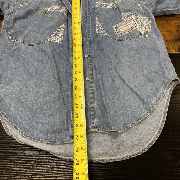 VINTAGE Razzberry Prestige Global Vintage Denim  OS Large Western Girly‎ - Picture 10 of 11